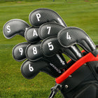 Golf Headcover ,PU Leather Golf Iron Head Cover ,9 Pcs/Set Waterproof Digital Voltage Design Extended Braided Iron Cover Set