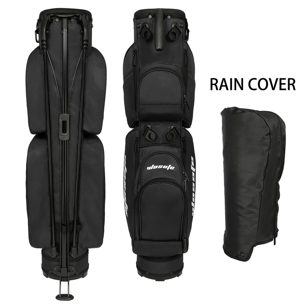 Golf Bag,Golf Stand Bag,for Men Women 3-Way Dividers Lightweight Par 3 Driving Range Executive Courses Portable and Durable with Adjustable and Detachable Dual - Shoulder Straps Rain Cover