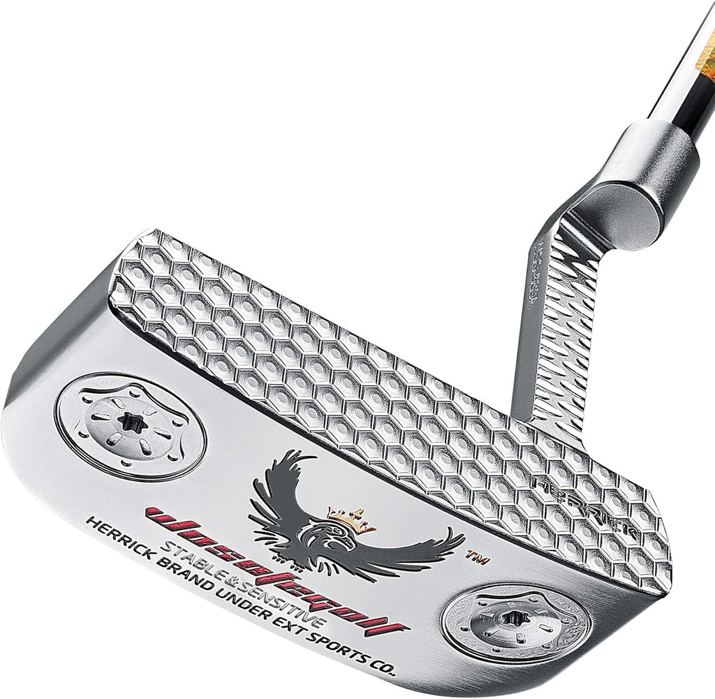 Golf Putter Blade Men Right Hand Black Red HeadCovers PU Grip CNC Steel Mallet Professional Golf Club