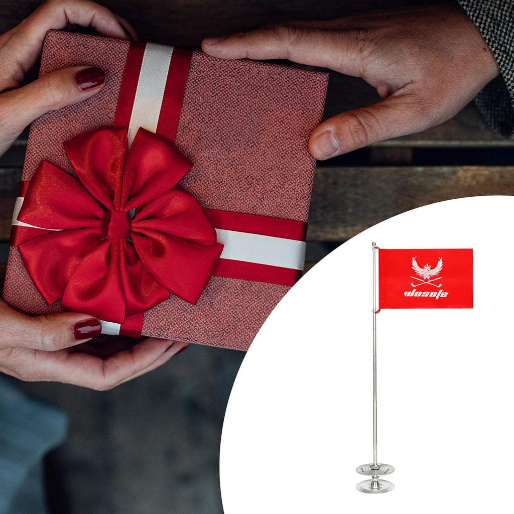 All-Direction Golf Putting Aid – Premium Aluminum Alloy Practice Cup with Retractable Flagstick (35.5") & Audible "Ding" Feedback – Portable Training Equipment for Indoor, Backyard & Office