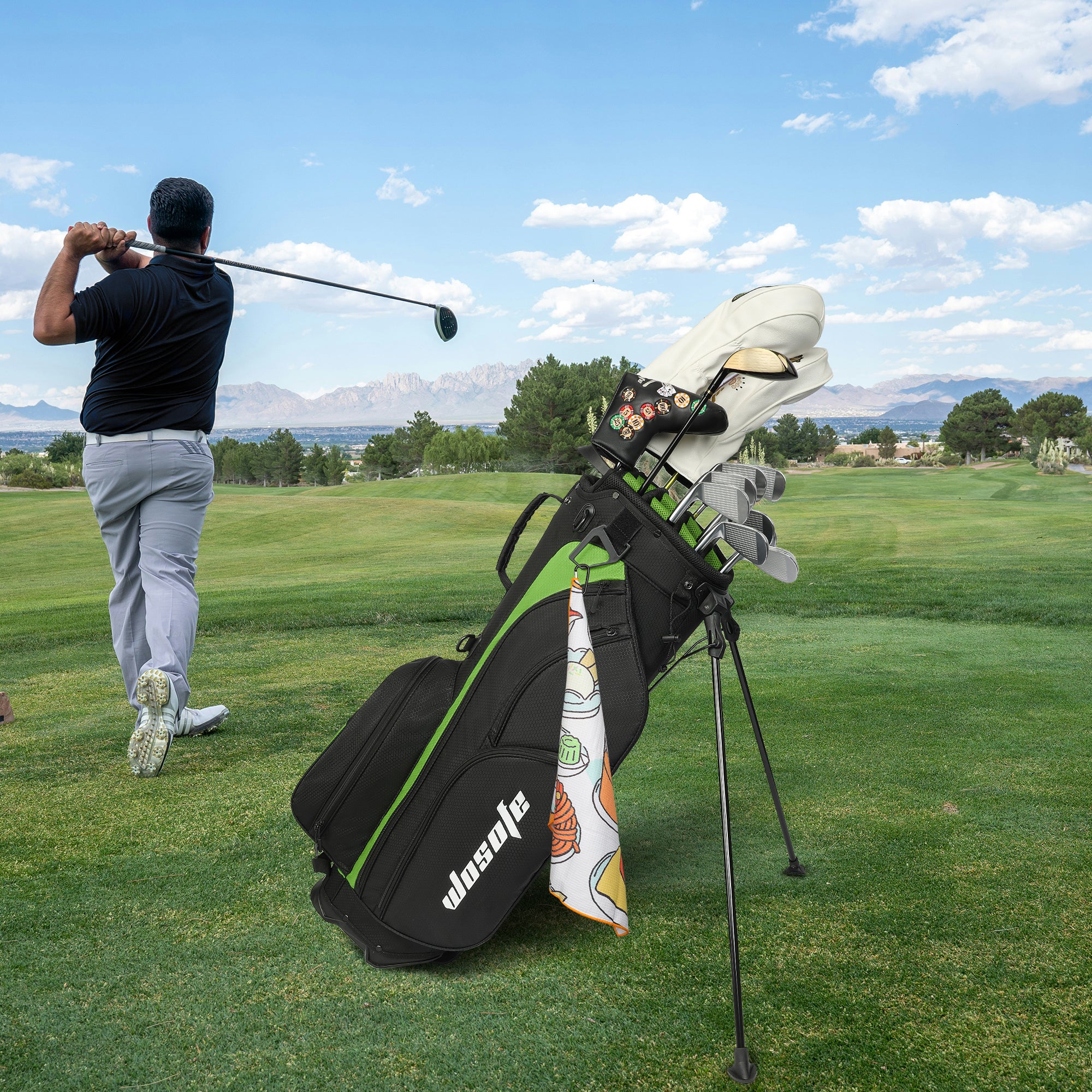 Tasty Food Golf Waffle Towel