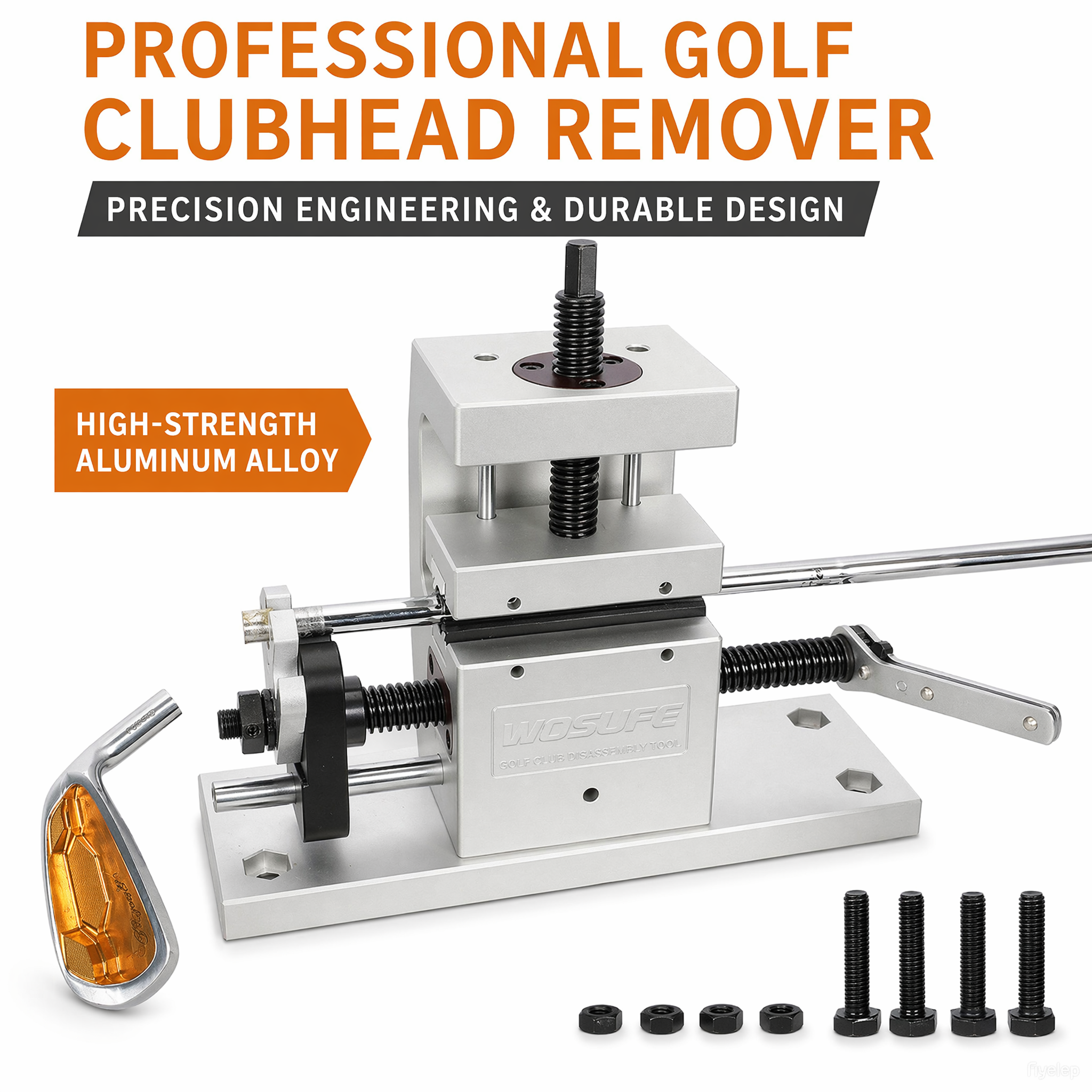 Wosofe Golf Club Grip Kit Shaft Ferrules Head Removal Machine Works Shaft Puller Fitting Workshop Separator Repair Tools for All Club Shafts and Driver Iron Wedge Putter Heads Simple to Operate Golfer - golf works - Durable & High Performance