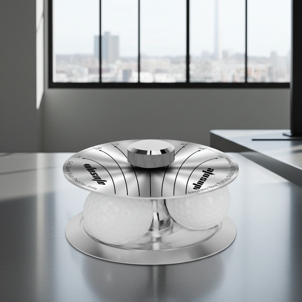 All-Direction Golf Putting Aid – Premium Aluminum Alloy Practice Cup with Retractable Flagstick (35.5") & Audible "Ding" Feedback – Portable Training Equipment for Indoor, Backyard & Office