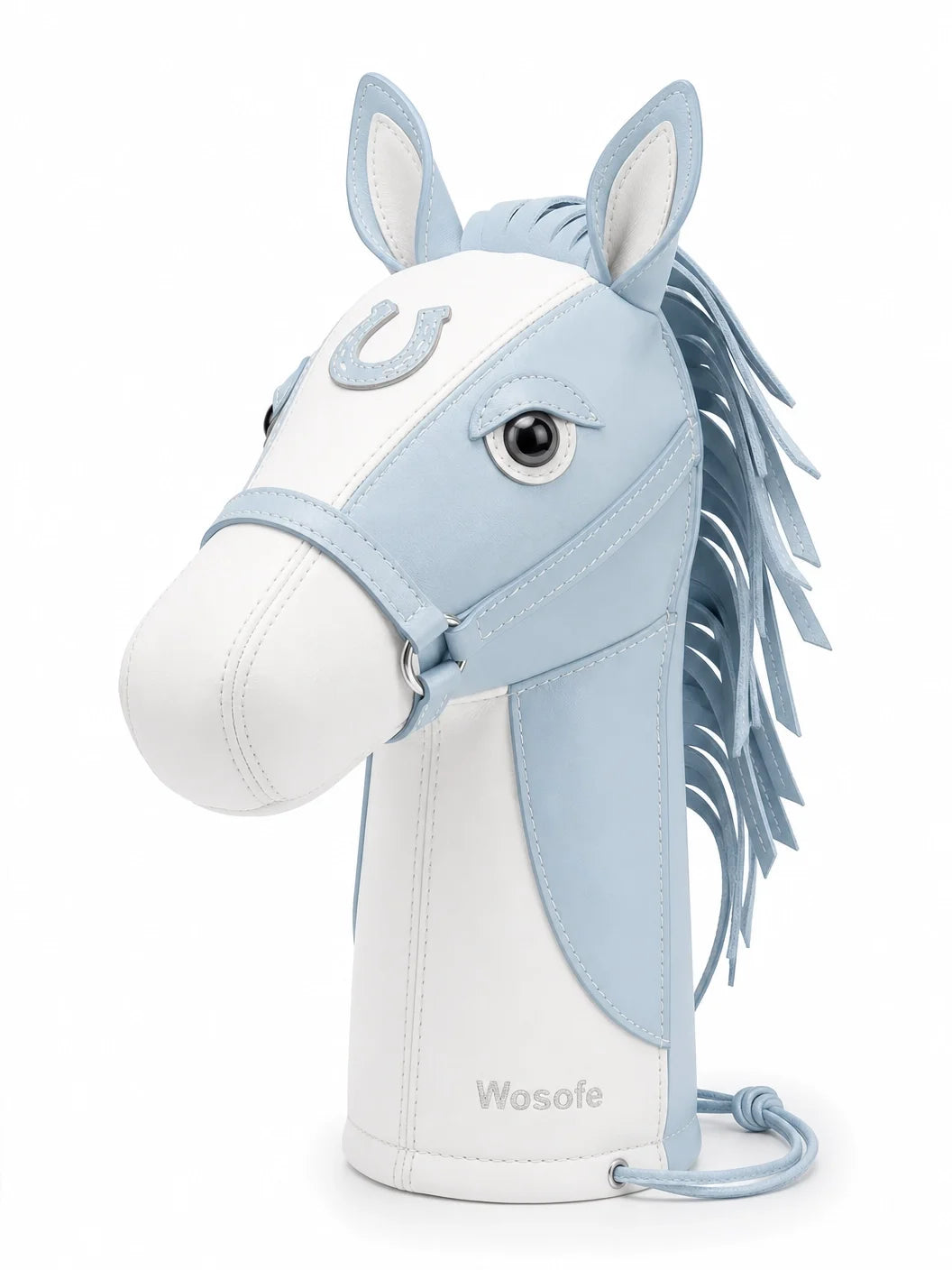 Wosofe Luxury Horse Head Golf Driver Headcover - Premium PU Leather