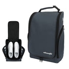 Golf Shoe Bag Waterproof Lightweight PU Nylon Zippered Storage Bag