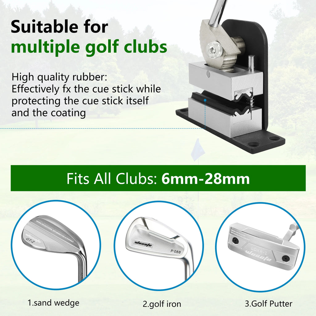 Professional Golf Club Grip Removal Tool for All Shafts - Workshop Vice Clamp
