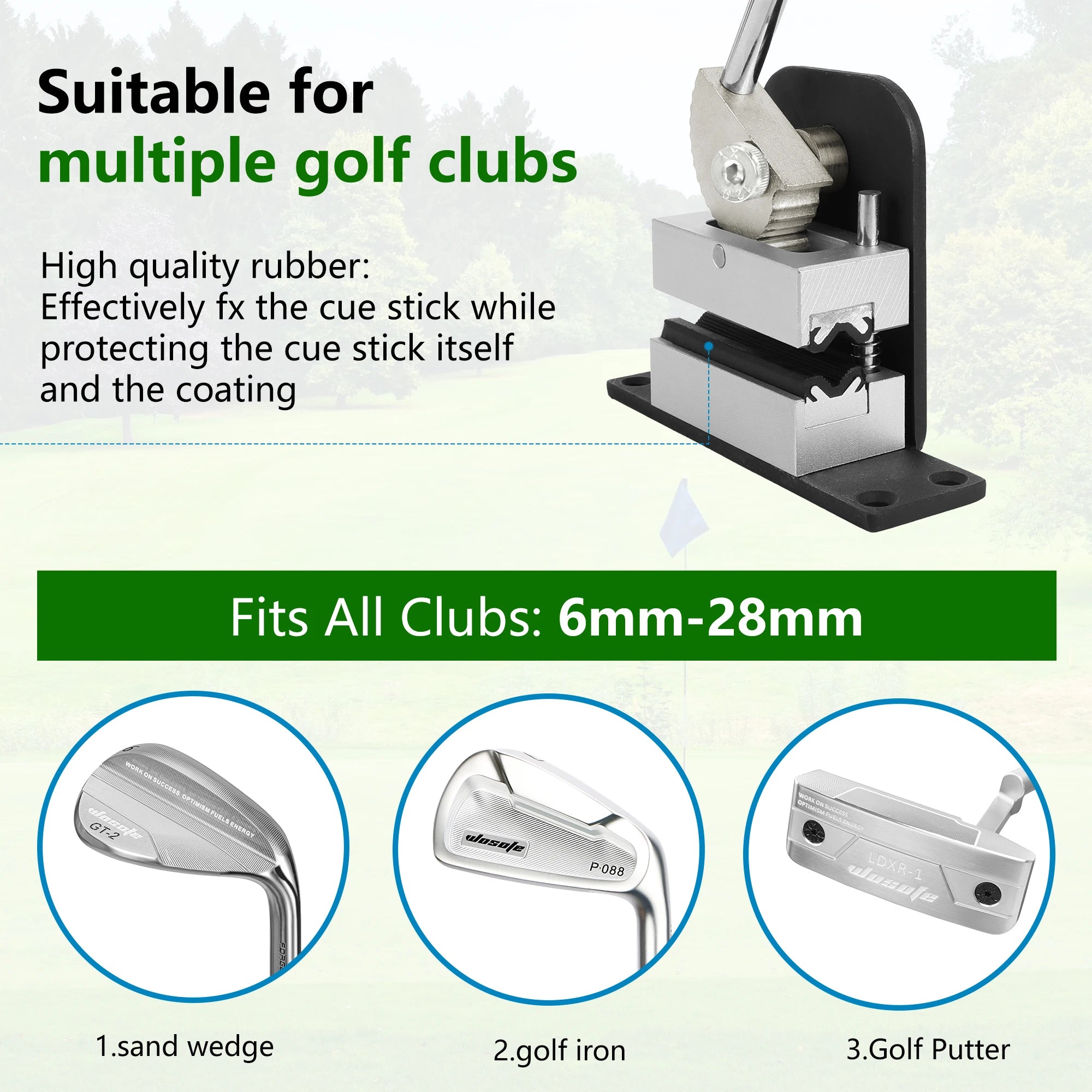 Professional Golf Club Grip Removal Tool for All Shafts - Workshop Vice Clamp