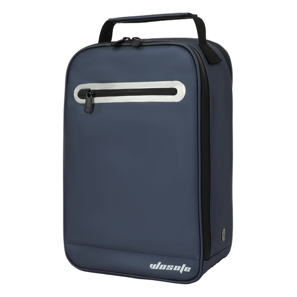 WOSOFE Eco-Friendly Leather Golf Shoe Bag - Premium Travel Storage with Large Capacity