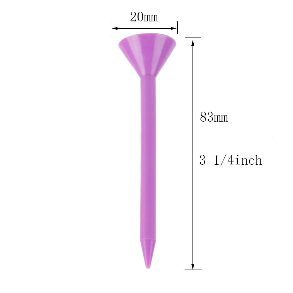 Golf Tees 100pcs/lot Excellent Durability And Stability Tees 83mm
