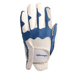 Golf Gloves Left Hand Men's Ocean Blue Premium Lycra PU Super Soft Feel Breathable Glove