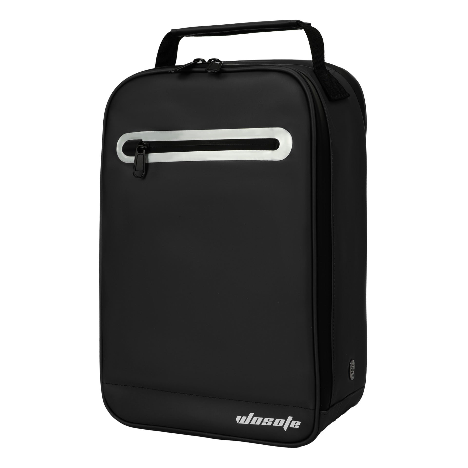 WOSOFE Eco-Friendly Leather Golf Shoe Bag - Premium Travel Storage with Large Capacity