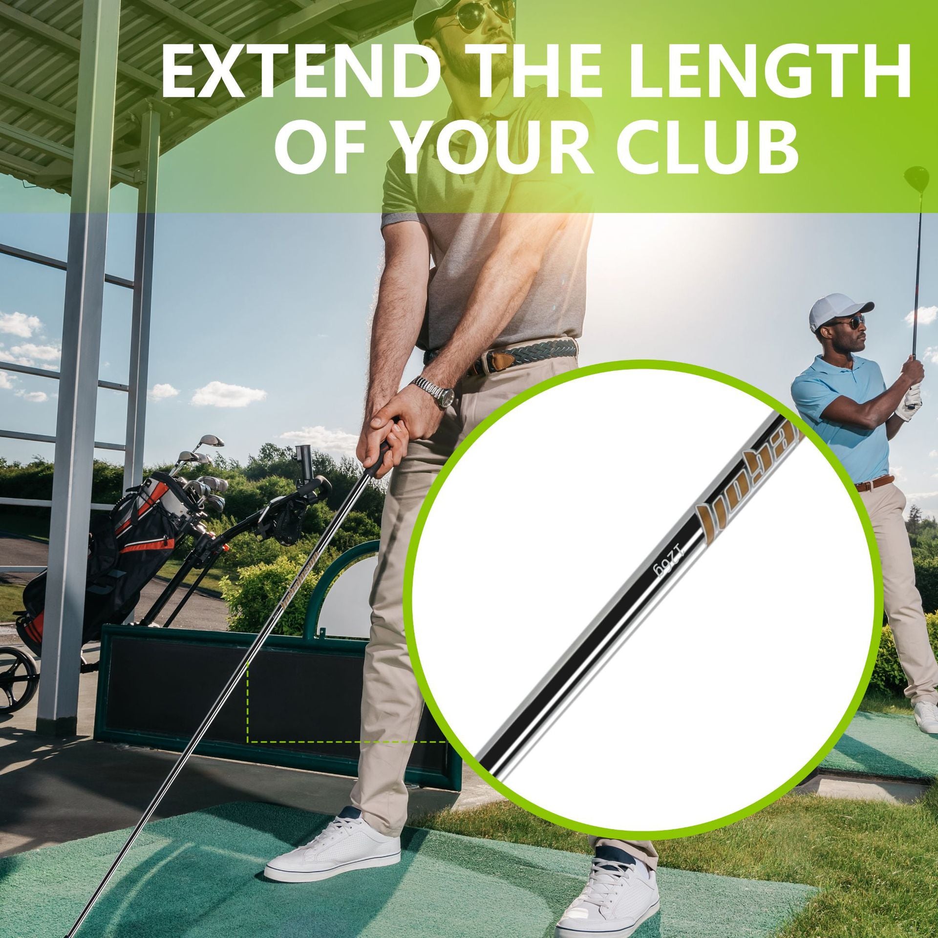 WOSOFE Premium Stainless Steel Golf Iron Shaft - Stepped Design & Ultra-Light Options