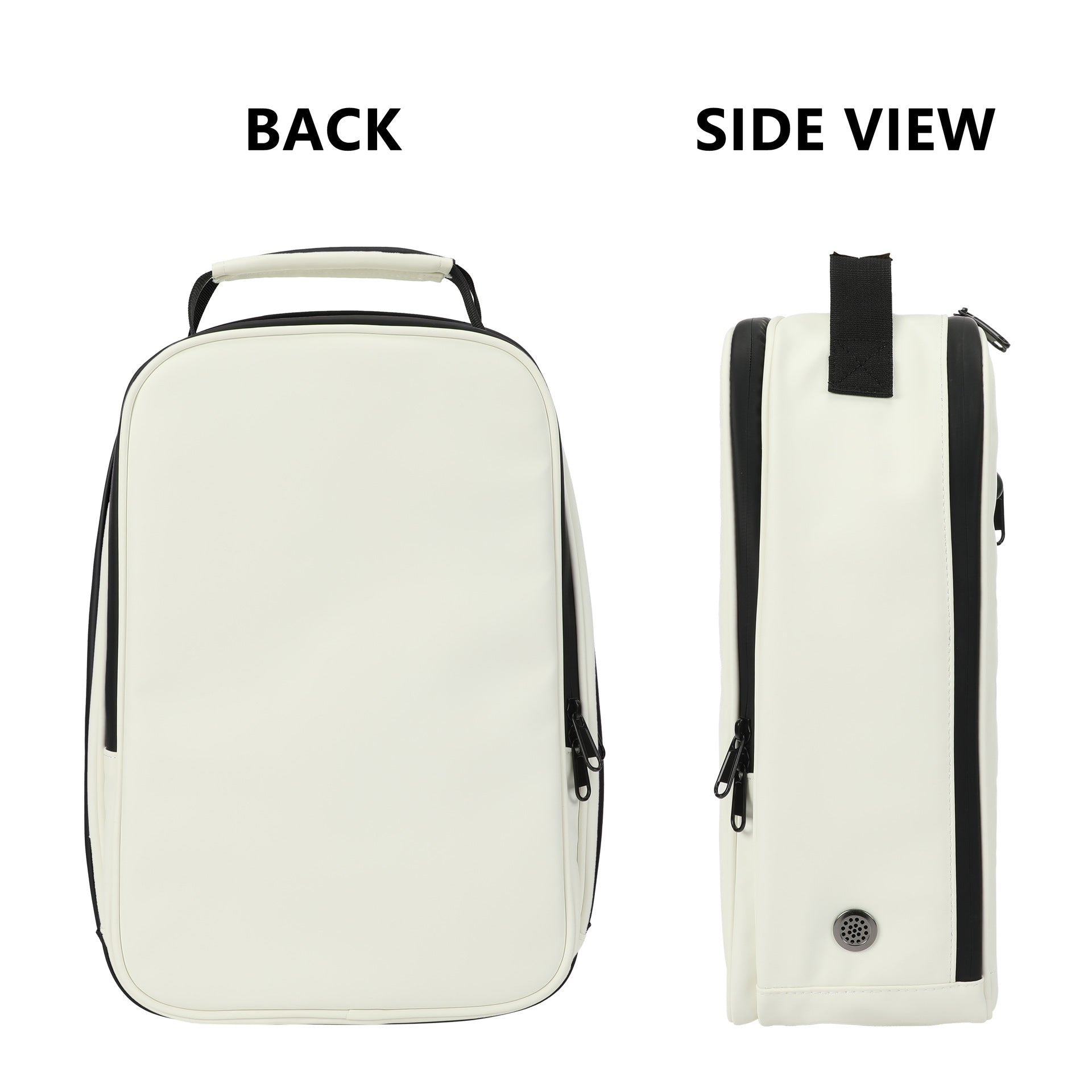 WOSOFE Eco-Friendly Leather Golf Shoe Bag - Premium Travel Storage with Large Capacity