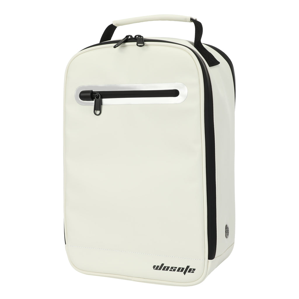 WOSOFE Eco-Friendly Leather Golf Shoe Bag - Premium Travel Storage with Large Capacity