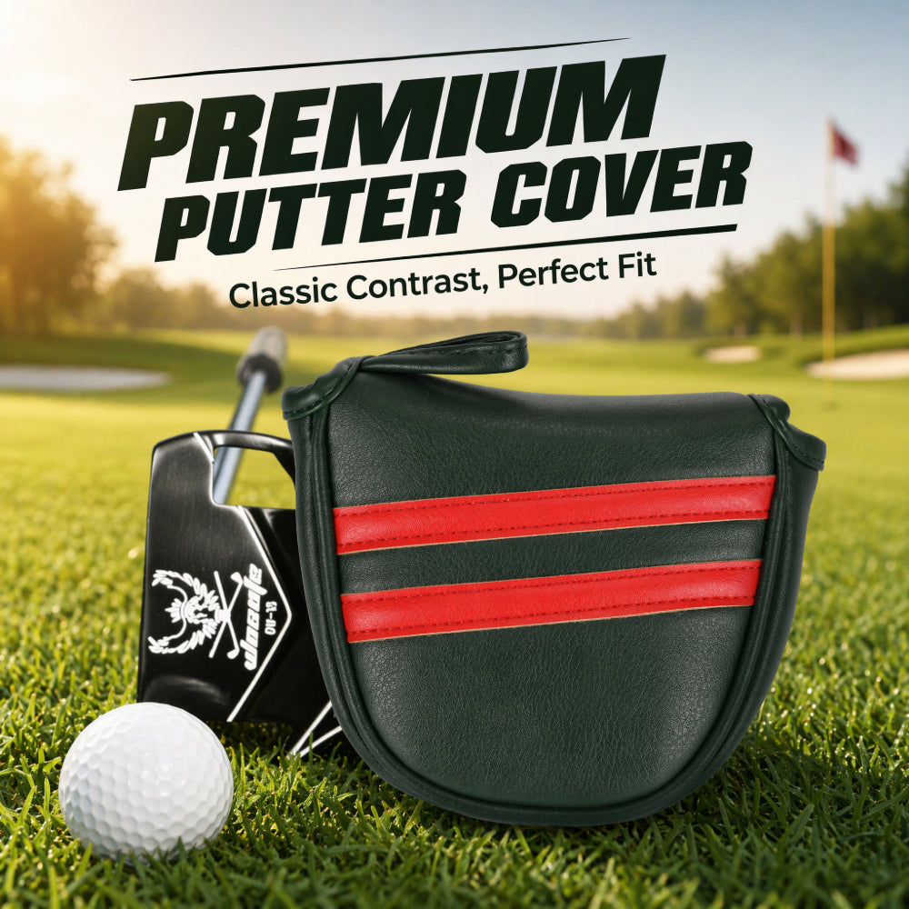 Racing Style Mallet Putter Headcover  Luxury PU Leather