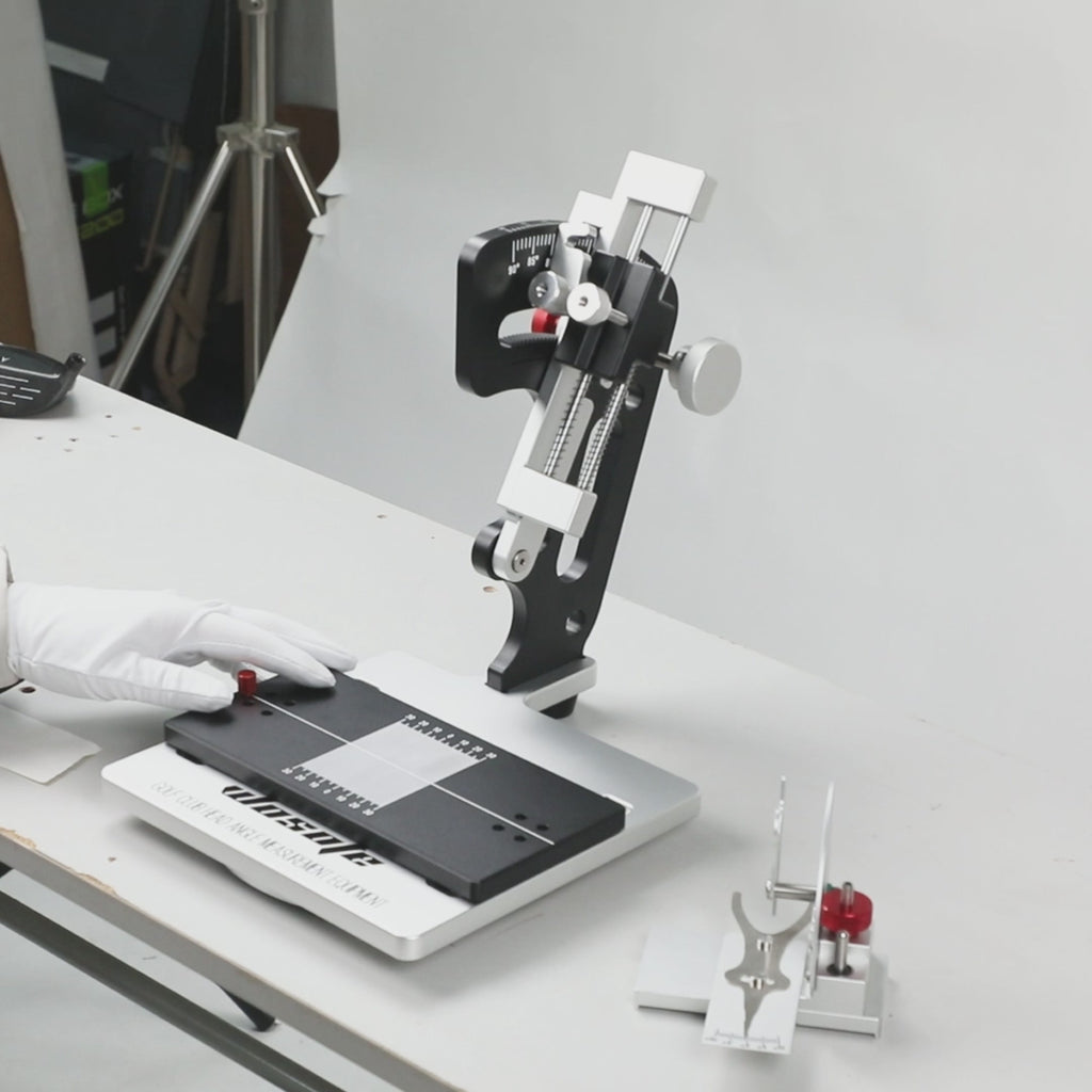 Wosofe Golf Club Head Angle Gauge, Universal Loft & Lie Measurement Tool for Drivers, Irons & Putters, Portable Swing Path Analyzer for Workshop & Training, Precision Alignment Gift for Golfers