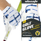 Golfhandschuh für Herren, linke Hand, weißes, weiches Leder, atmungsaktiv, professionelle Golfhandbekleidung 