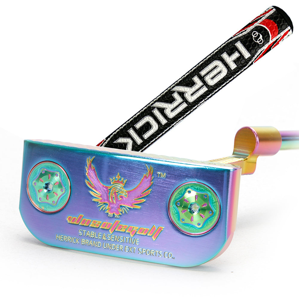 Golf Putter Blade Men Right Hand Black Red HeadCovers PU Grip CNC Steel Mallet Professional Golf Club