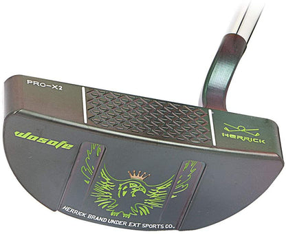 Golf Putter Herren Rechtshänder Vollständiger CNC- und rutschfester PU-Griff mit PRO-X2 