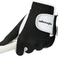 wosofe Golf Glove Mens Left Hand Gray Black Premium Super Fiber Cloth Weathersof Grip Soft Comfortable Perfect for Gift
