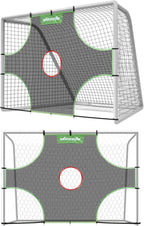 Wosofe Soccer Goal Target Soccer Training Equipment Net With Scoring Zones Improve Kick Practice Shooting And Goal Shot Accuracy Training