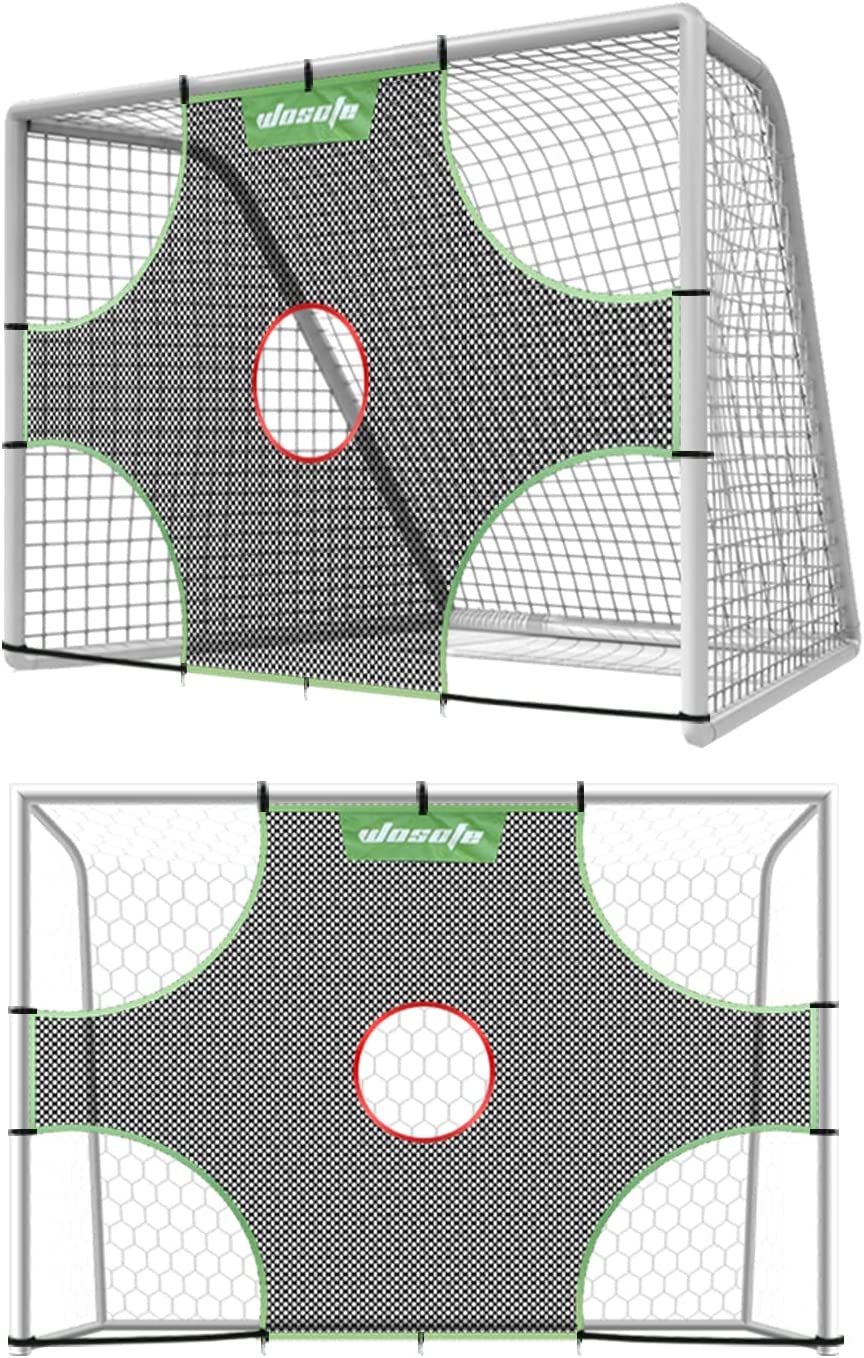 Wosofe Soccer Goal Target Soccer Training Equipment Net With Scoring Zones Improve Kick Practice Shooting And Goal Shot Accuracy Training