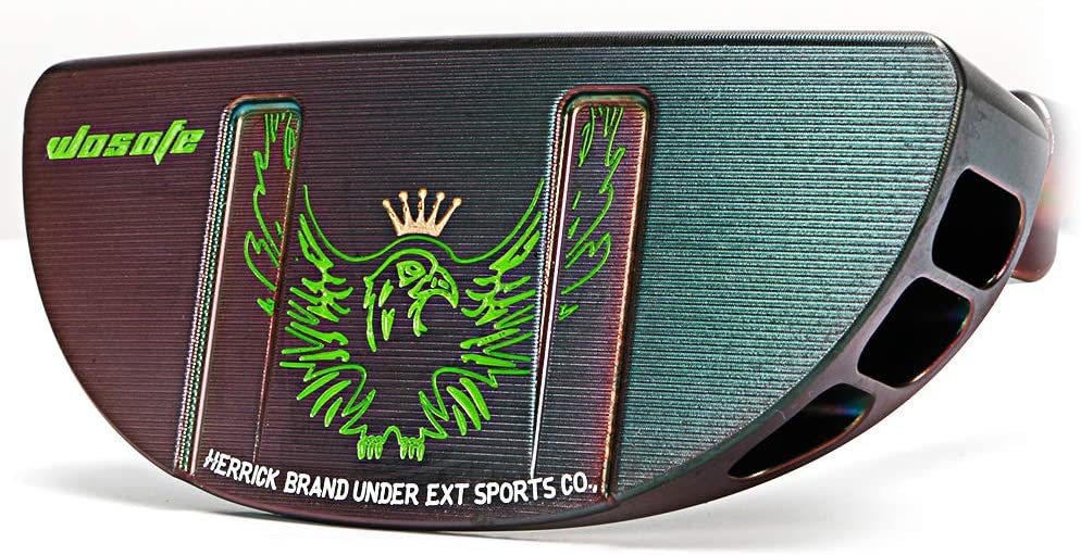 Golf Putter Herren Rechtshänder Vollständiger CNC- und rutschfester PU-Griff mit PRO-X2 