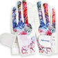 Golf Glove Women Pair Cool Leather Both Hand Summer Floral Colorful Breathable Sport Gloves