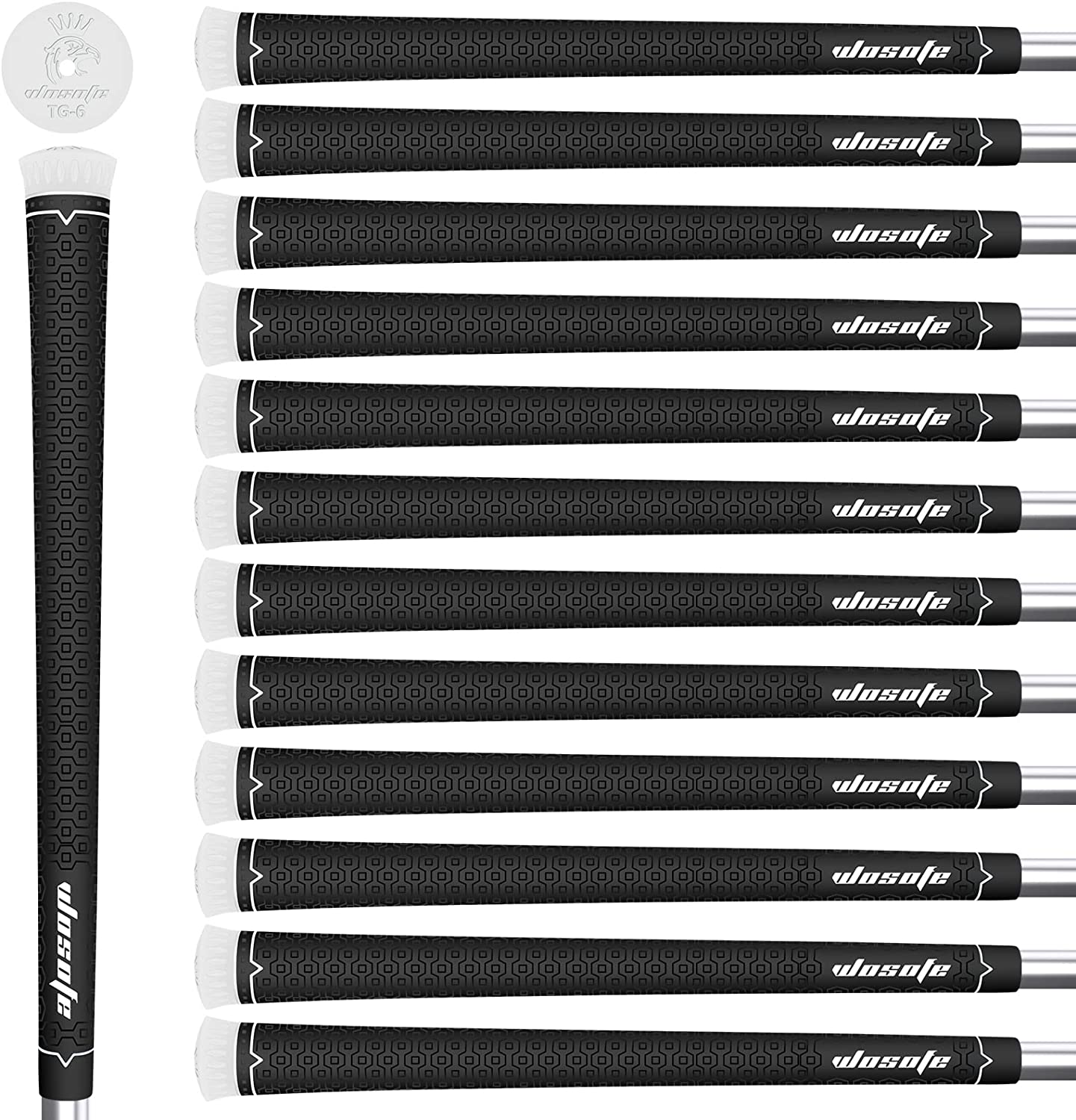 Golf Grips 13 pcs Pack Standard Size Rubber Lightweight Non-Slip Soft For Men And Women