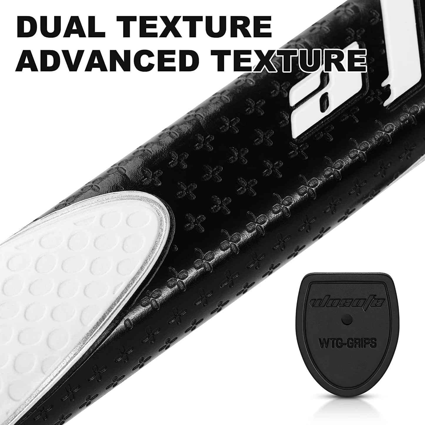 Wosofe Golf Putter Grip 87g Midsize Non Slip PU Lightweight Advanced Surface Texture Extreme Grip Comfort Non-Slip 6 Colors 2 double sided tape