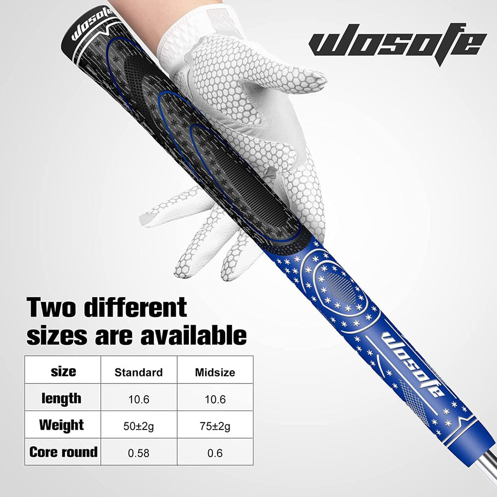 Golf Rubber Grips Medium Multi-Color Non-Slip