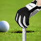 wosofe Golfhandschuh für Herren, Linkshänder, Grau, Schwarz, Premium-Superfaser-Tuch, Weathersof-Griff, weich, bequem, perfekt als Geschenk