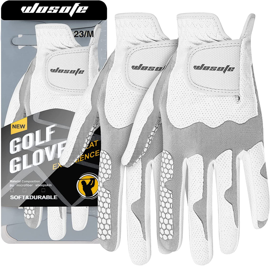 Golf Gloves Men’s Left Hand Lycra Korean Nanometer Grip Soft Comfortable Super Soft Feel Breathe Durable