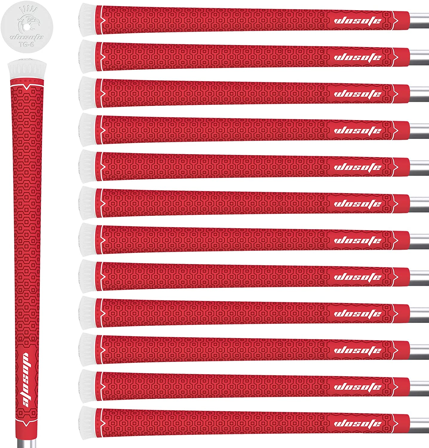 Golf Grips 13 pcs Pack Standard Size Rubber Lightweight Non-Slip Soft For Men And Women