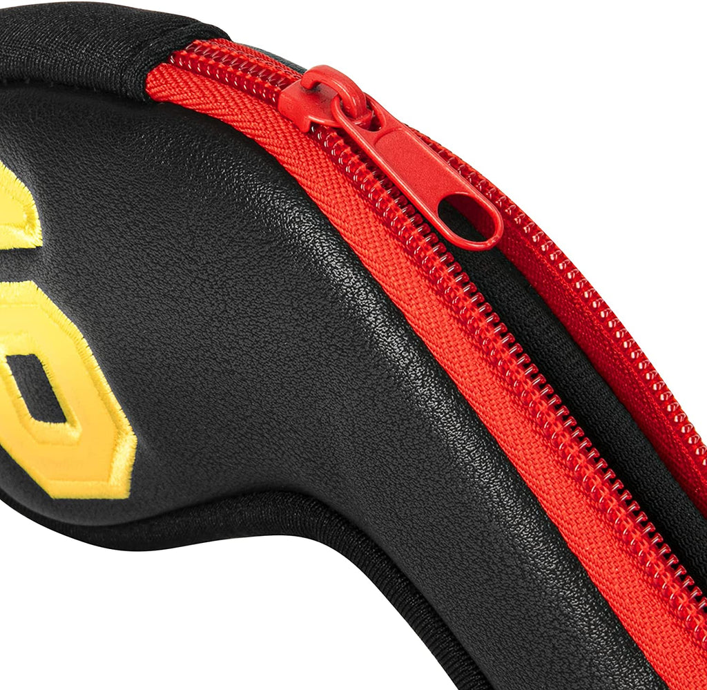 Golf Headcover,10pcs/set High Quality Pu Iron HeadCover Zipper Closure Design Dazzle Digital Iron Cover Set