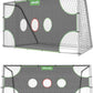 Wosofe-Fußballtor-Ziel-Fußball-Trainingsgeräte-Netz mit Torzonen verbessern das Kick-Übungsschießen und das Training der Torschussgenauigkeit 
