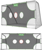 Wosofe Soccer Goal Target Soccer Training Equipment Net With Scoring Zones Improve Kick Practice Shooting And Goal Shot Accuracy Training
