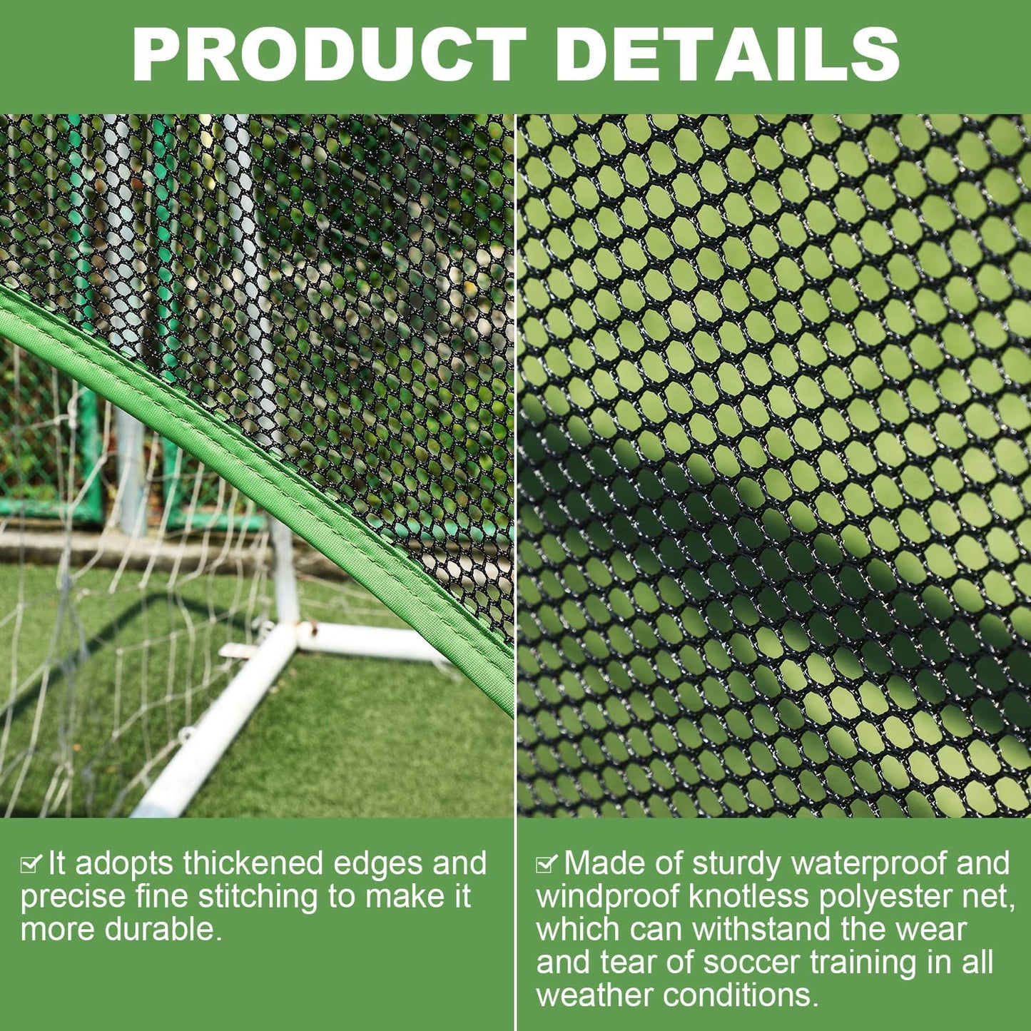 Wosofe Soccer Goal Target Soccer Training Equipment Net with Scoring Zones Improve Kick Practice Shooting and Goalshot Accuracy Training