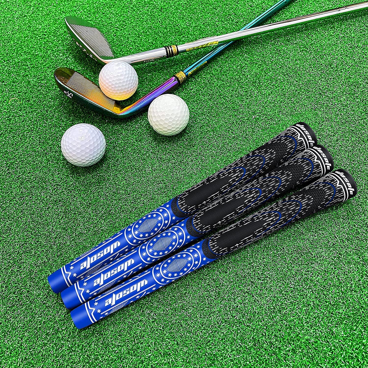 Golf Rubber Grips Medium Multi-Color Non-Slip