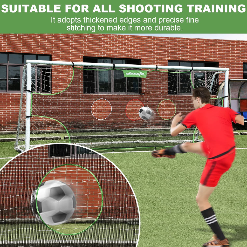 Wosofe Soccer Goal Target Soccer Training Equipment Net With Scoring Zones Improve Kick Practice Shooting And Goal Shot Accuracy Training