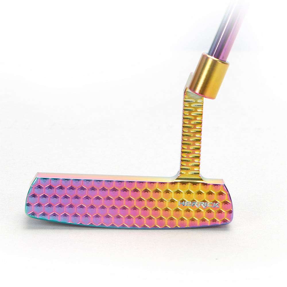 Golf Putter Blade Men Right Hand Black Red HeadCovers PU Grip CNC Steel Mallet Professional Golf Club