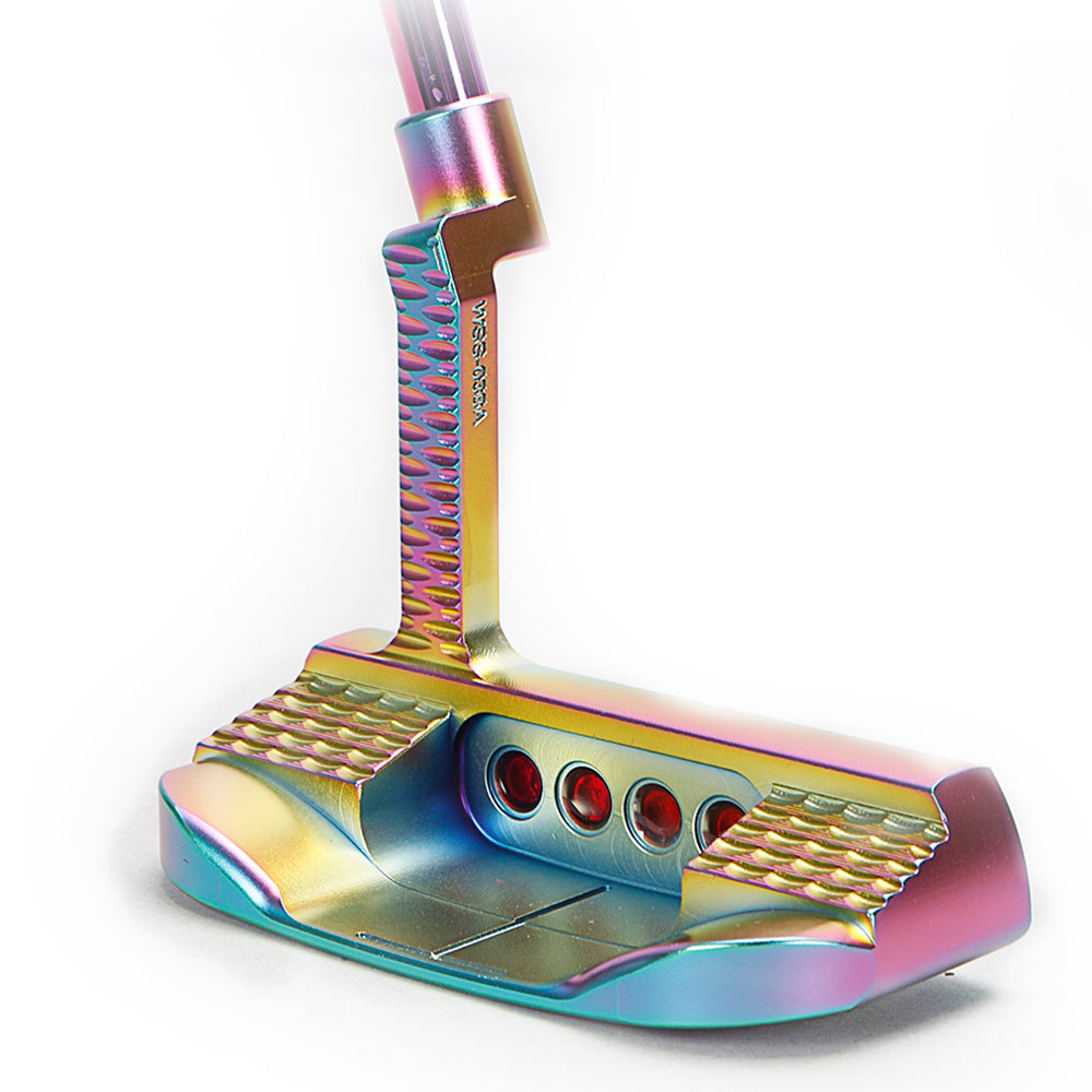 Golf Putter Blade Men Right Hand Black Red HeadCovers PU Grip CNC Steel Mallet Professional Golf Club