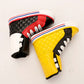 Golf Putter Headcover  Embroideried PU Leather Waterproof Fit All Brands